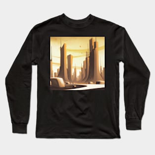 Retro futuristic City Long Sleeve T-Shirt